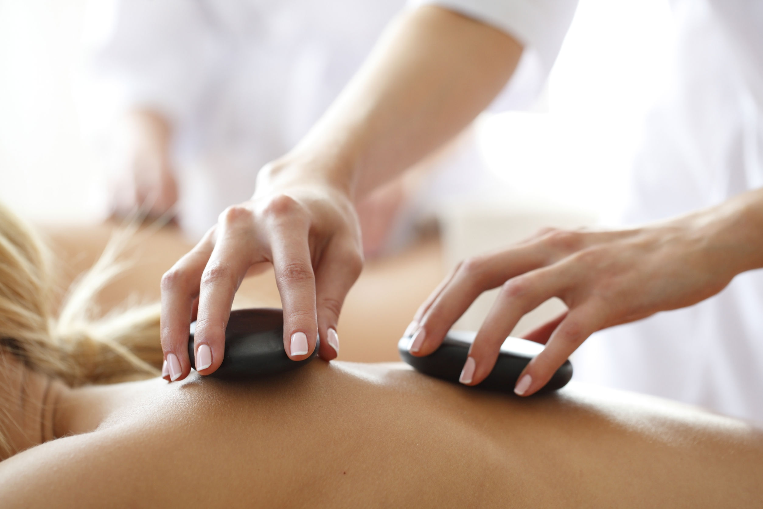 Hot stone massage therapy